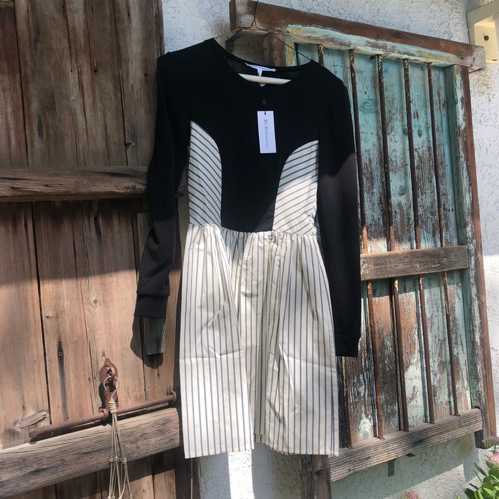 bcbgeneration dress  XS  black white